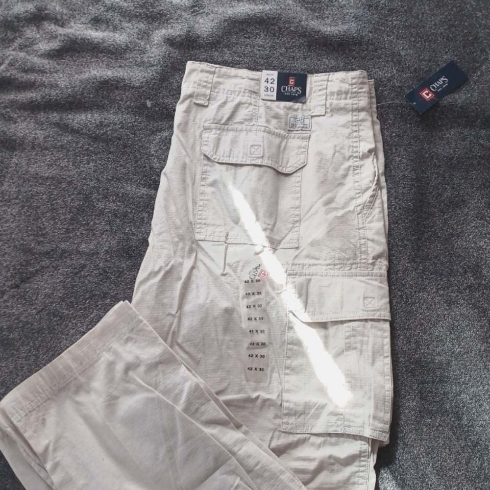 Brand New Mens Chaps Rip Stop Cargo pants